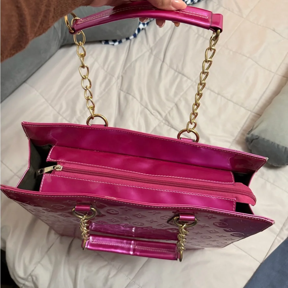 Pink Designer Tote Bag - Picture 3 of 5